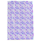 Sac Cadeau Moyen Coeurs aquarelle (Devant)