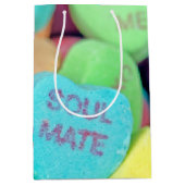 Sac Cadeau Moyen Coeurs de bonbons Valentine (Devant)