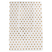 Sac Cadeau Moyen Coeurs d'or (Dos)