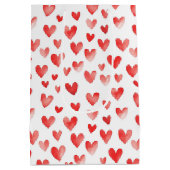 Sac Cadeau Moyen Coeurs rouges (Dos)