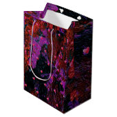 Sac Cadeau Moyen Coeurs rouges chauds (Devant Angle)
