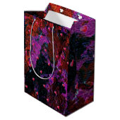 Sac Cadeau Moyen Coeurs rouges chauds (Dos Angle)