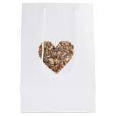 Sac Cadeau Moyen Coffee Bean Hearts Coffee First (Dos)
