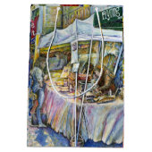 Sac Cadeau Moyen Coin de Flying Pig Farm et Wine a Bit. (Dos)