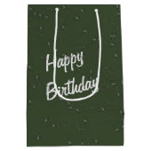 Sac Cadeau Moyen Colibri d'anniversaire dans une tulipe (Dos)