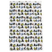 Sac cadeau moyen Collage Afrique sauvage (Devant)