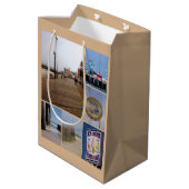Sac Cadeau Moyen Collage photo de Atlantic City Beach (Dos Angle)
