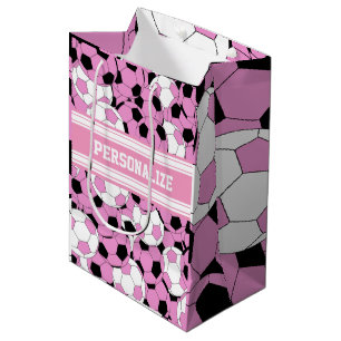 Sac Cadeau Moyen Collage rose de ballon de football
