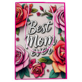 Sac Cadeau Moyen Collection Cadeau Floral Moderne (Devant)