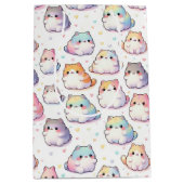 Sac Cadeau Moyen Collection Chubby Cartoon Chat Avec Coeurs (Devant)