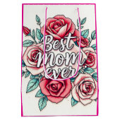 Sac Cadeau Moyen Collection de cadeaux de luxe floral populaire (Dos)