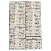 Sac Cadeau Moyen Collection de cartes de bibliothèque ancienne (Devant)