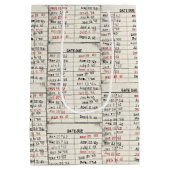 Sac Cadeau Moyen Collection de cartes de bibliothèque ancienne (Dos)