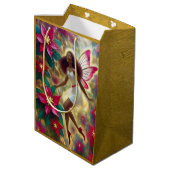 Sac Cadeau Moyen Collection de fées de Noël - Auburn (Dos Angle)