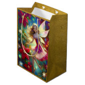 Sac Cadeau Moyen Collection de fées de Noël - Cheveux de lune de ce (Dos Angle)