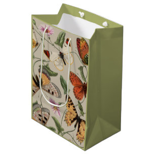Sac Cadeau Moyen Collection de la papillon Moth Nature Dessin