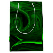 Sac Cadeau Moyen collection de pierres de malachite vert texture (Devant)