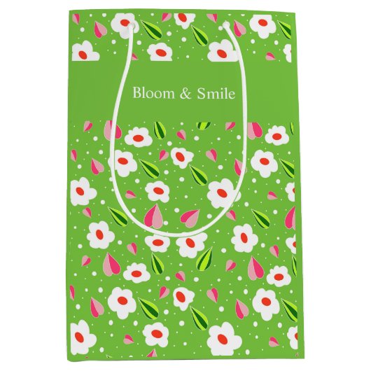 Sac Cadeau Moyen Collection florale Meadow Whimsy (Devant)