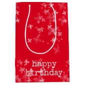 Sac Cadeau Moyen collection florale transparente (Devant)