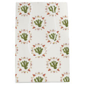 Sac Cadeau Moyen Collection Llamarama | Cercle de cactus (Devant)