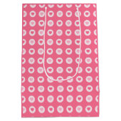 Sac Cadeau Moyen Collection moderne d'amour du coeur rose (Dos)