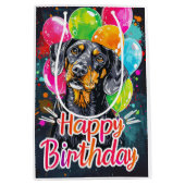 Sac Cadeau Moyen Collier bleu avec ballons (Devant)