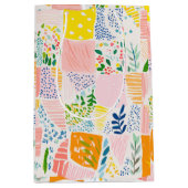 Sac Cadeau Moyen Colorful Pastel Patchwork Preppy (Devant)