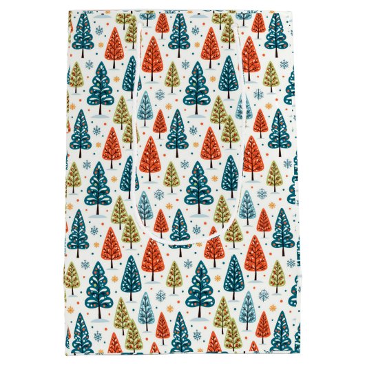 Sac Cadeau Moyen Colorful Trees (Dos)