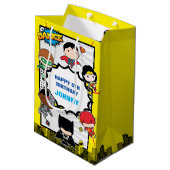 Sac Cadeau Moyen Comics DC | Justice League - Anniversaire de Chibi (Dos Angle)