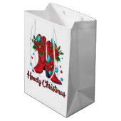 Sac Cadeau Moyen Comment les bottes de Noël (Dos Angle)