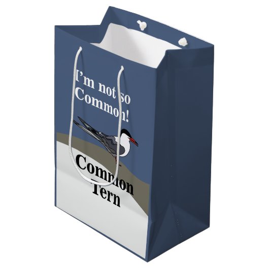 Sac Cadeau Moyen Common Tern Seabird Bird Funny (Devant Angle)