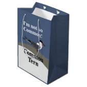 Sac Cadeau Moyen Common Tern Seabird Bird Funny (Dos Angle)