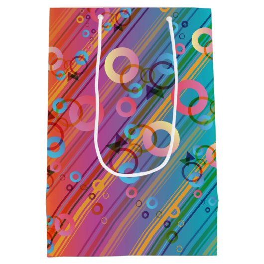 Sac Cadeau Moyen Composition Abstraite (Dos)