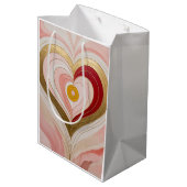 Sac Cadeau Moyen Concentric Heart Blossom (Dos Angle)