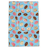 Sac Cadeau Moyen Conception à carreaux Donuts (Dos)