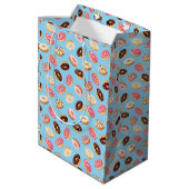 Sac Cadeau Moyen Conception à carreaux Donuts (Dos Angle)