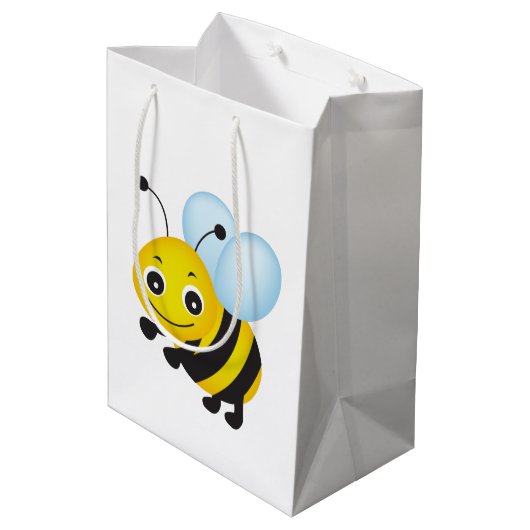 Sac Cadeau Moyen Conception d'abeilles (Dos Angle)
