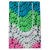 Sac Cadeau Moyen Conception de Crochet arc-en-ciel (Dos)