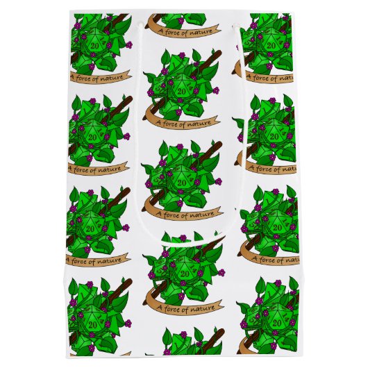 Sac Cadeau Moyen Conception de dés Druid (Dos)