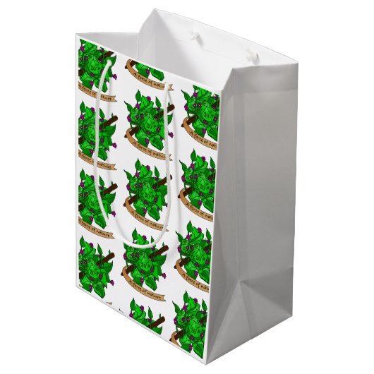 Sac Cadeau Moyen Conception de dés Druid (Dos Angle)