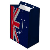 Sac Cadeau Moyen Conception de drapeau de l'Australie dans des (Dos Angle)