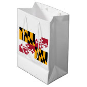 Sac Cadeau Moyen Conception de drapeau d'état du Maryland (Devant Angle)