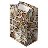 Sac Cadeau Moyen Conception de la peau de serpent (Devant Angle)