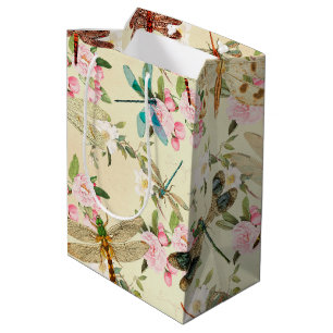 Sac Cadeau Moyen Conception de la série des libellules Vintages 14
