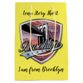 Sac Cadeau Moyen Conception de logo de Brooklyn (Dos)