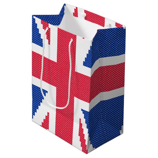 Sac Cadeau Moyen Conception de point de croisement d'origine Union  (Devant Angle)