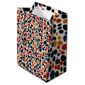 Sac Cadeau Moyen conception de points colorés (Dos Angle)