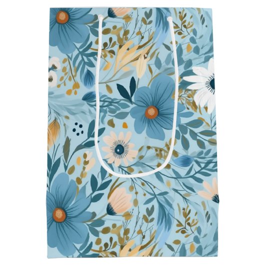 Sac Cadeau Moyen Conception de prairie de marais (Dos)