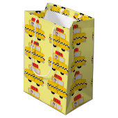 Sac Cadeau Moyen Conception de taxi (Dos Angle)
