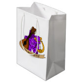 Sac Cadeau Moyen Conception des dés de série (Dos Angle)